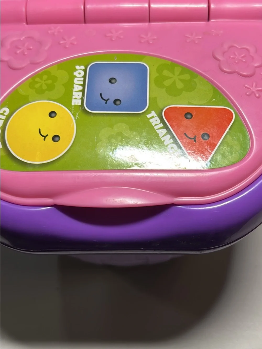 Kids Interactive Shape Learning Basket - Purple & Pink